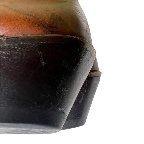 ACME Cowboy Boots Men D Brown Leather Pointed Toe Made In USA Vintage Size 10 - Picture 8 of 11